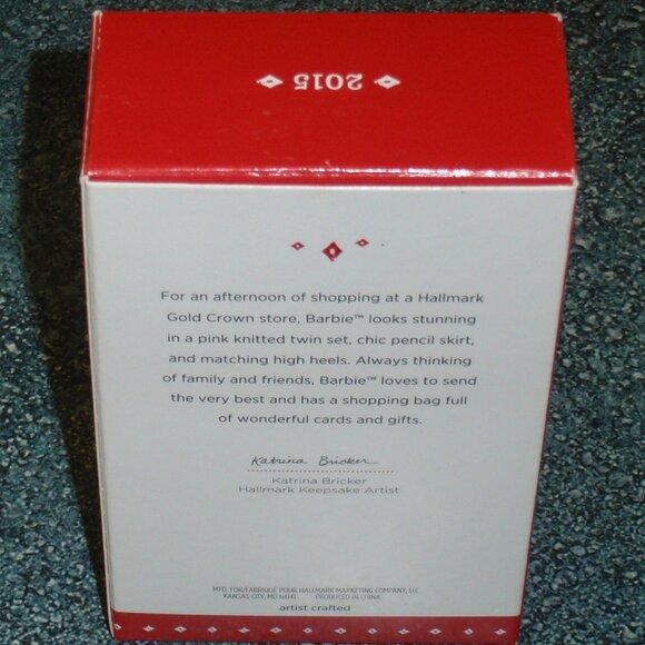 Hallmark Shopping Barbie Christmas Ornament by Hallmark Keepsakes With Box GIFT! - Picture 4 of 4